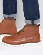 Tommy Hilfiger Case Brogue Boots - Tan