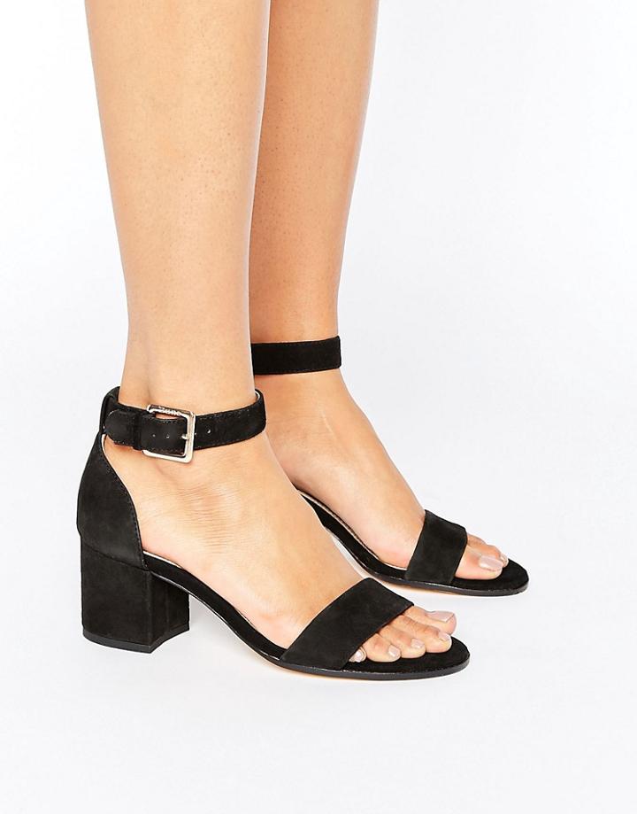 Dune Jaygo Two Part Block Heel Metallic Sandals - Pink