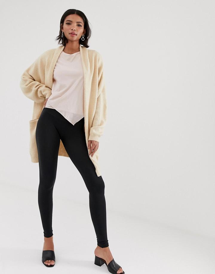 Vila Seamed Leggings - Black