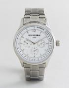 Ben Sherman Wb073sm Chronograph Silver Bracelet Watch - Silver