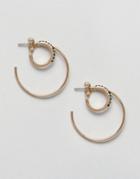 Pieces Round Double Earrings - Gold