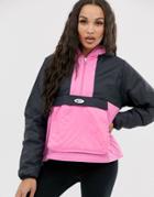 Nike Pink And Black Pullover Fleece Lined Jacket