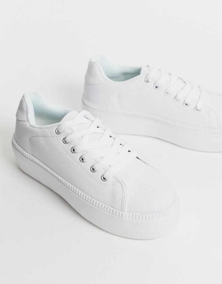 Truffle Collection Flatform Sneakers - White