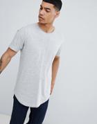 Only & Sons Longy Long Line T-shirt - Gray