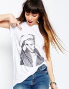 Asos Boyfriend T-shirt With I'm A Belieber Print - White