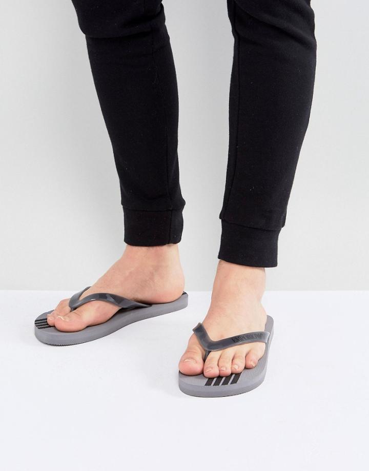Emporio Armani Flip Flops - Gray