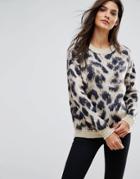 Vero Moda Leopard Print Sweater - Multi