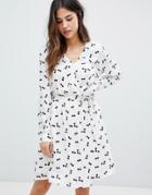 Vila Cherry Print Dress-multi