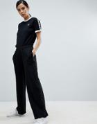 Fred Perry Wide Leg Tracksuit Pant - Black