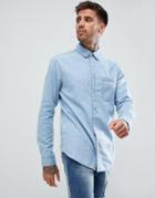 New Look Denim Shirt In Light Blue - Blue