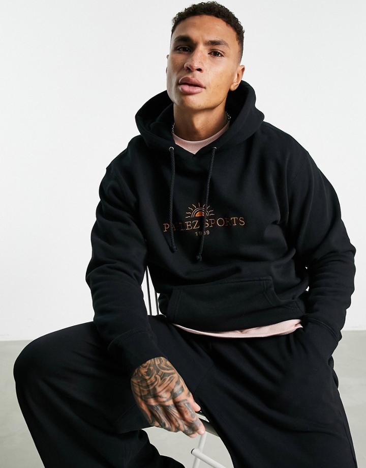 Parlez Signus Embroidered Hoodie In Black