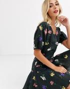 Talulah Pinata Floral Mini Dress With Puff Sleeves-multi