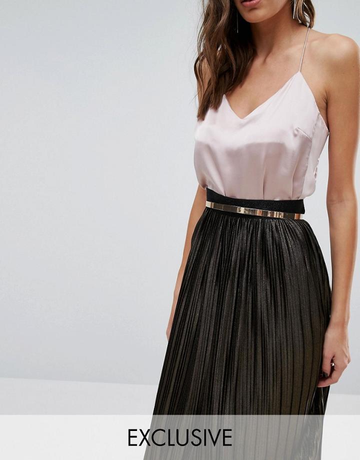 Johnny Loves Rosie Metal Waist Belt - Gold