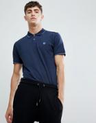 Pretty Green Tipped Polo In Navy - Navy