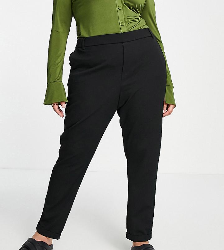 Vero Moda Curve Tailored Pants In Black