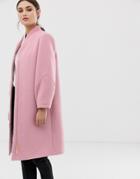 Ted Baker Bllair Sculpted Sleeve Wool Coat - Pink