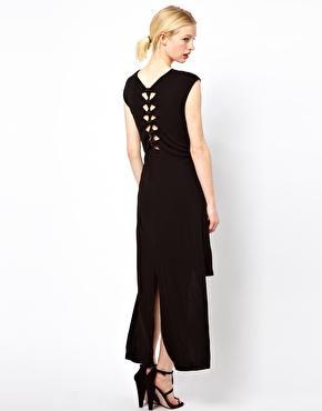 Kore By Sophia Kokosalaki T-shirt Dress With Knot Back Detail - Black