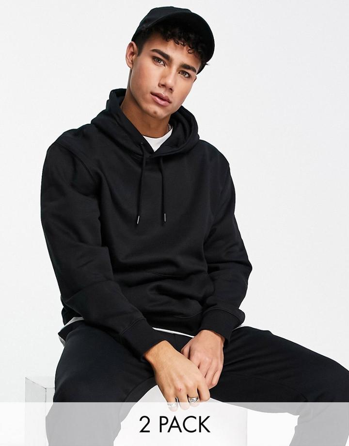 Topman Hoodie And Sweatpants Multipack In Black