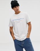 New Look T-shirt With Champion Print In White - White