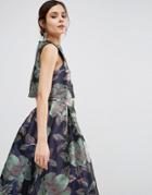 Asos Shell Top In Floral Jacquard Co Ord - Multi