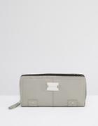 Modalu Pippa Large Leather Wallet - Gray