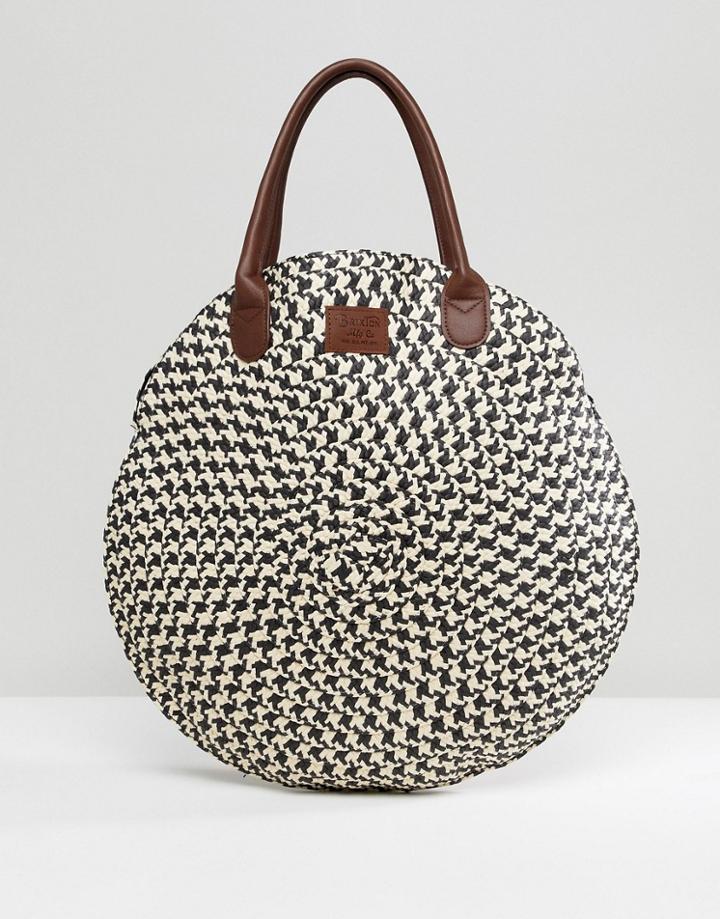 Brixton Round Straw Bag - Multi