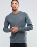 Asos Sweatshirt In Slate Blue - Blue