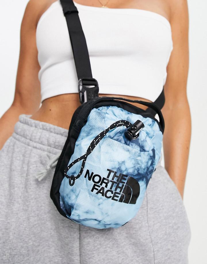 The North Face Bozer Cross Body Bag In Blue Tie Dye