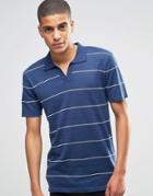 Minimum Knitted Polo With Open Neck - Midnight