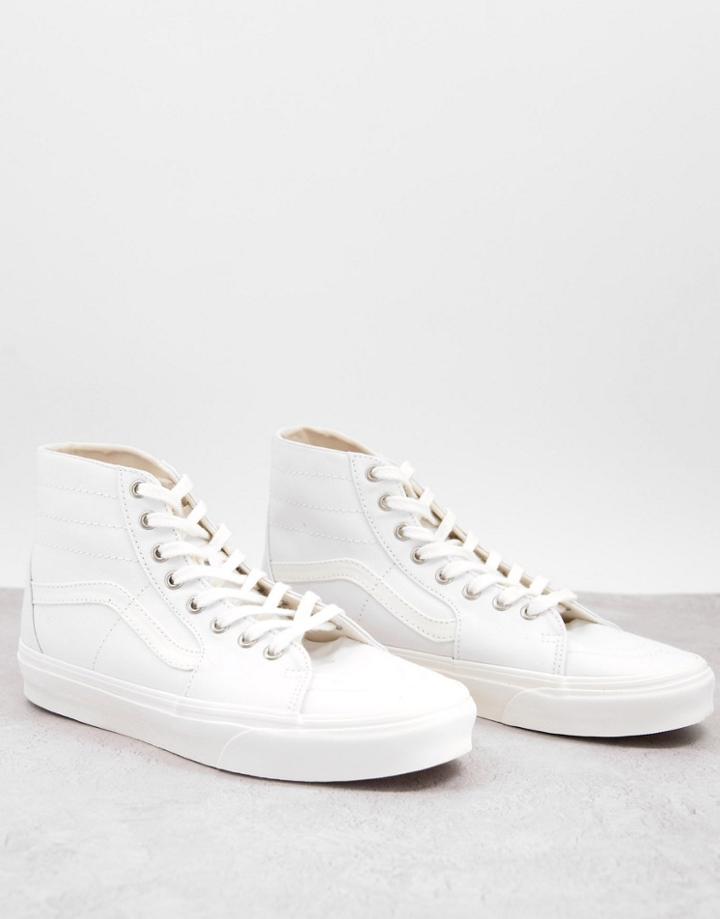 Vans Sk8-hi Tapered Eco Theory Sneakers In White