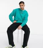Reclaimed Vintage Inspired Sweatshirt With Badge Logo In Green