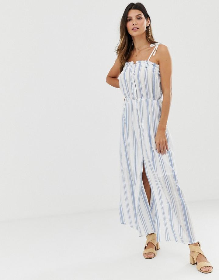 Y.a.s Stripe Tie Shoulder Sun Dress-multi