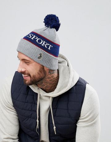 Luke Sport Baxter Beanie Hat In Gray - Gray