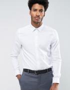 Ben Sherman Weave Slim Fit Shirt - White