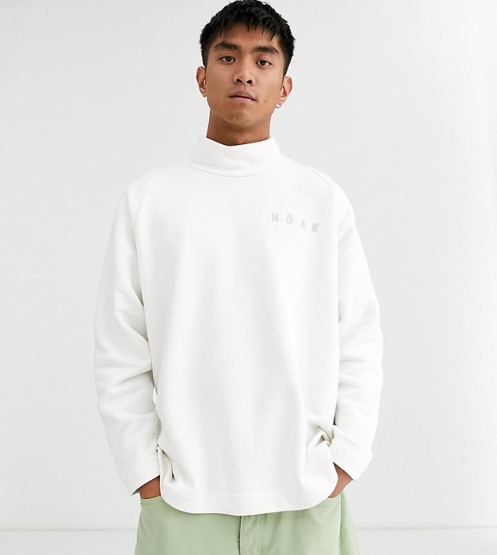 Noak Sweatshirt With High Neck And Logo-white
