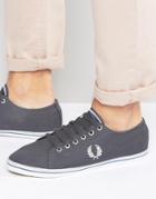 Fred Perry Kingston Twill Sneakers - Gray