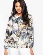 Love Pussy Bow Blouse - Multi