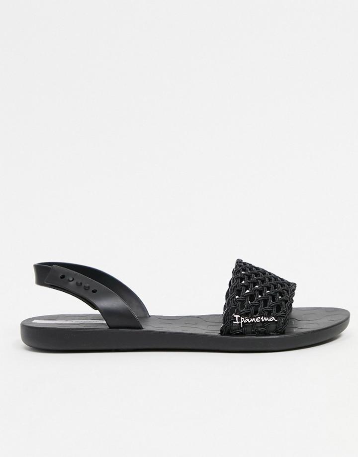 Ipanema Breezy Two Part Sandals In Black