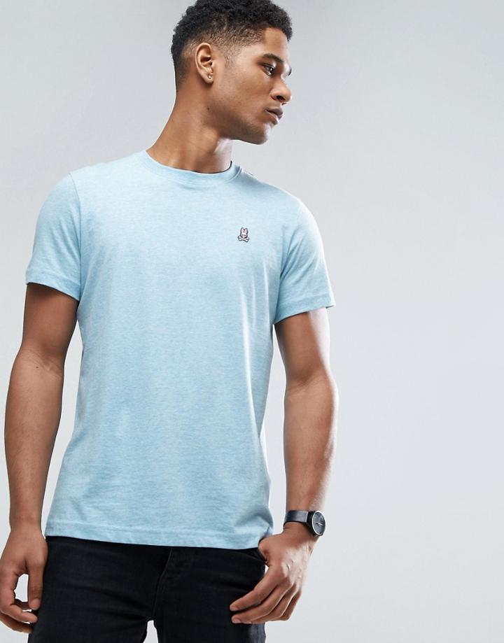 Psycho Bunny Crew Neck Marl T-shirt - Blue