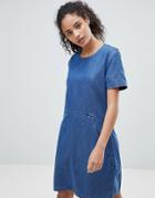 Bellfield Torinta Tencel Blend Dress - Blue