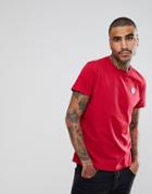 North Sails Patch Logo T-shirt In Burgundy - Red