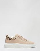 Miss Selfridge Lace Up Sneakers In Pink