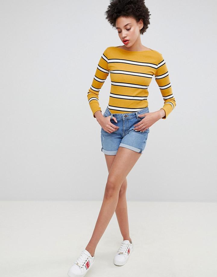 Esprit Blue Basic Denim Short - Blue