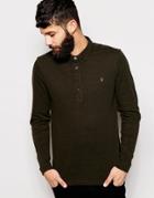 Farah Polo Shirt With Long Sleeves - Evergreen