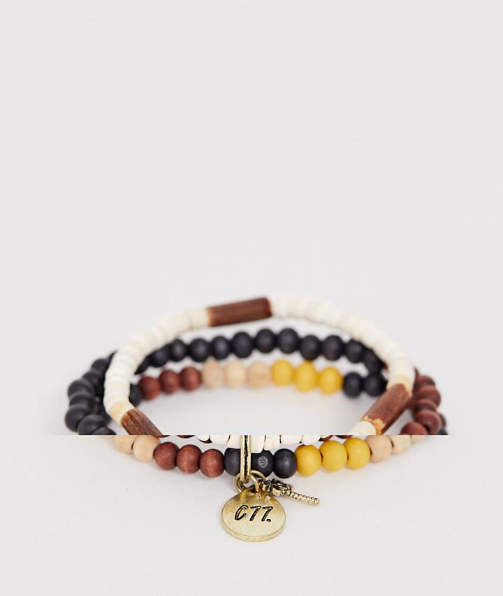 Classics 77 Beaded Bracelet 3 Pack In Brown - Brown
