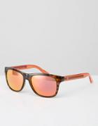 Gucci D Frame Sunglasses With Mirror Lens
