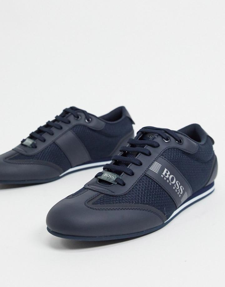 Boss Lighter Low Top Sneakers In Navy