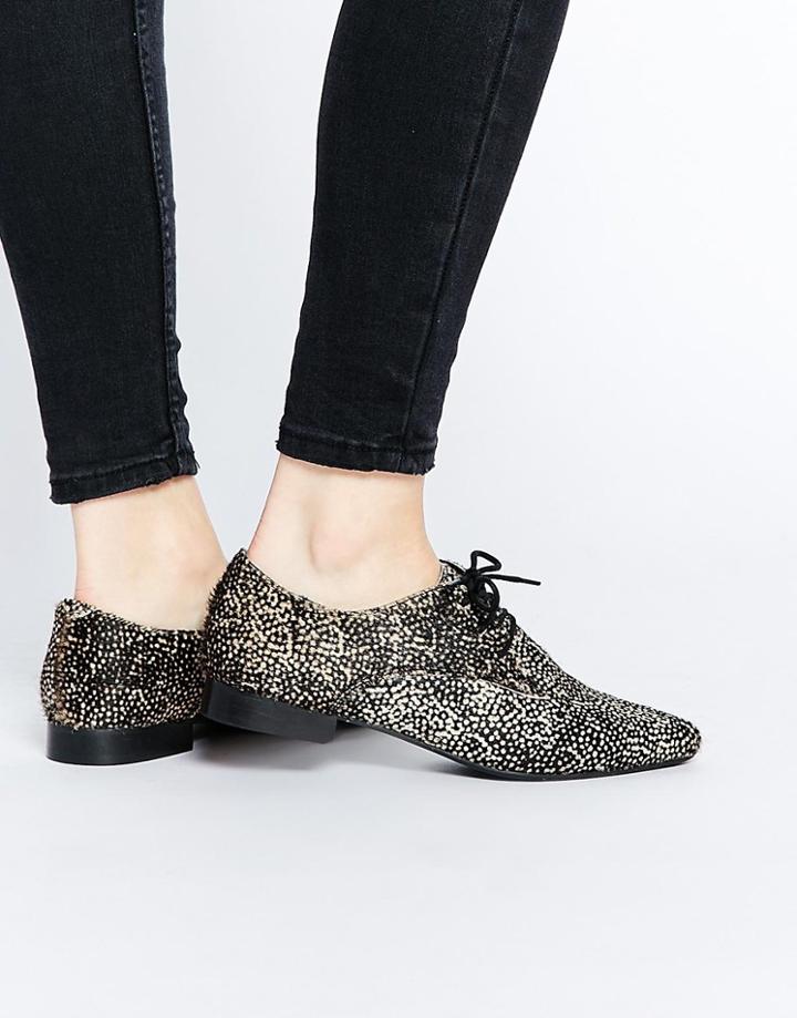 Asos Mara Leather Pointed Flats - Mono