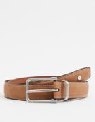 River Island Rivet Belt In Brown