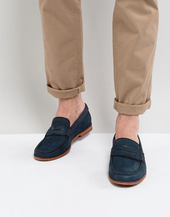 Ted Baker Miicke Nubuck Loafers - Navy